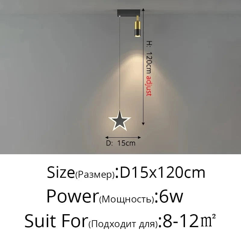 Lustre LED Acrylique Mod'Led | Marco Lucetti C Noir 1 tête / Blanc neutre