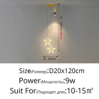 Lustre LED Acrylique Mod'Led | Marco Lucetti C Or 2 têtes / Blanc neutre