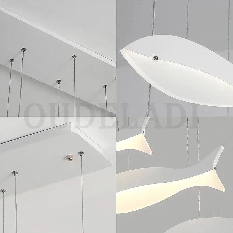 Lustre LED Acrylique Suspendu Poisson Moderne | Marco Lucetti