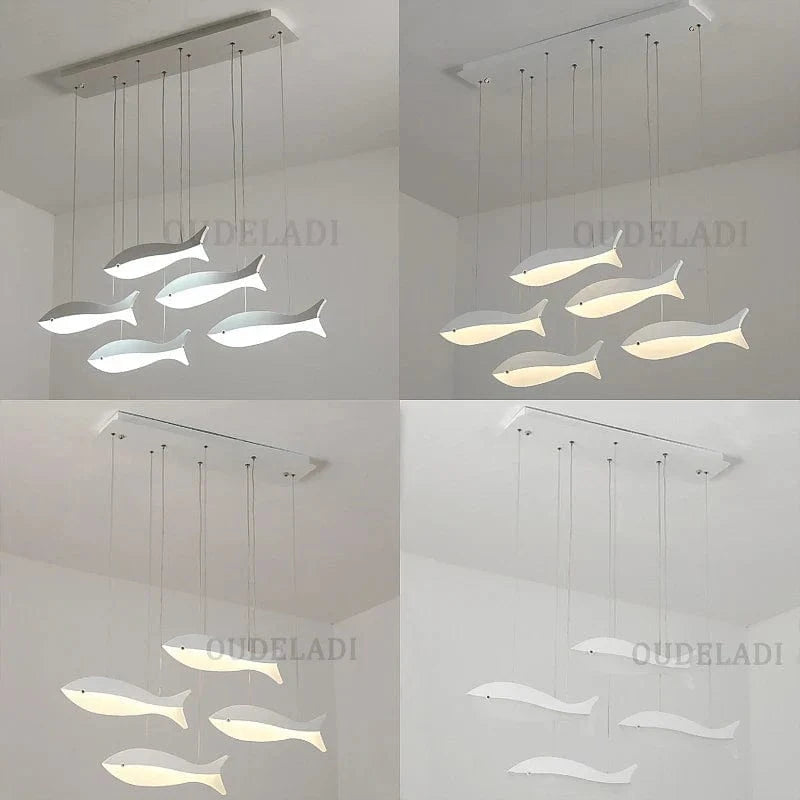 Lustre LED Acrylique Suspendu Poisson Moderne | Marco Lucetti