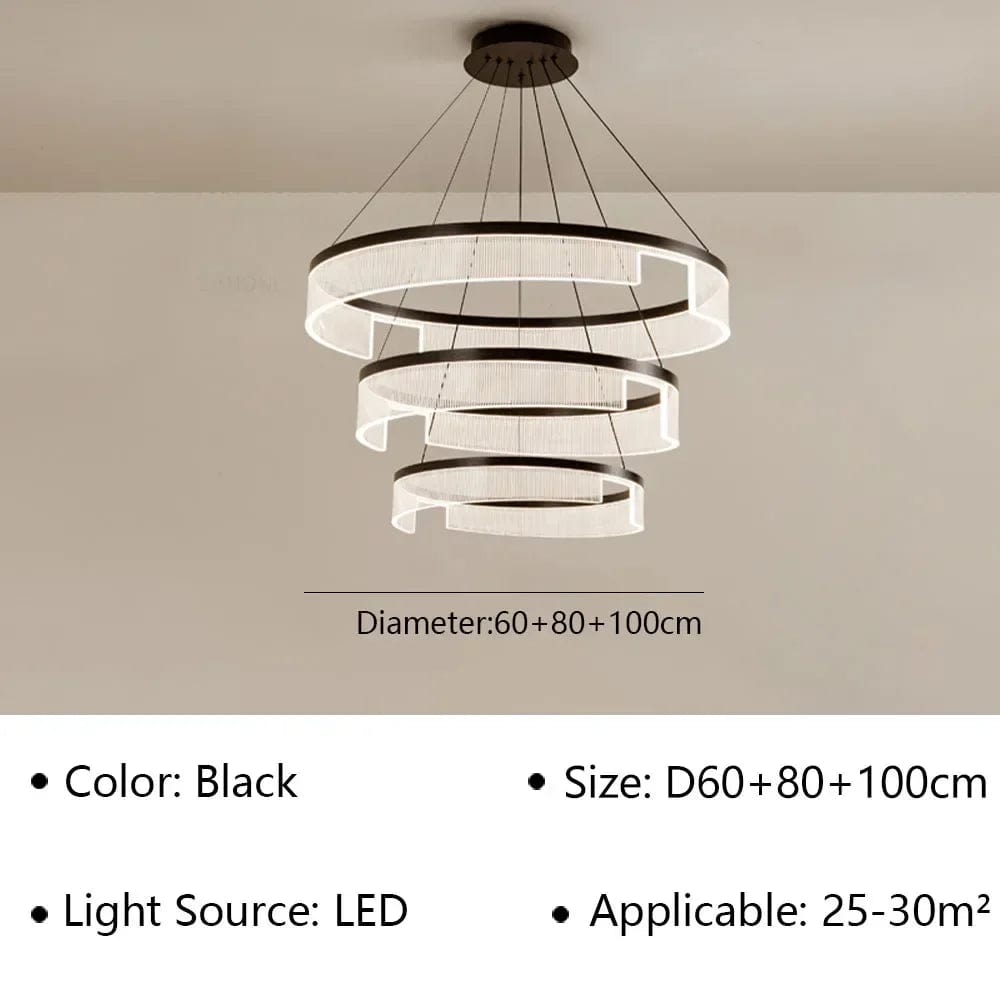 Lustre LED Anneaux Suspendu Nordique Moderne | Marco Lucetti