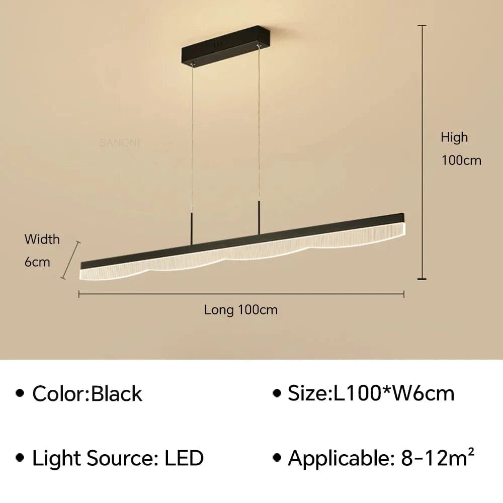 Lustre LED Anneaux Suspendu Nordique Moderne | Marco Lucetti Type E 100 cm / Blanc chaud (pas de RC)