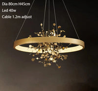 Lustre LED Annulaire Moderne pour Décoration Intérieure | Marco Lucetti 80 cm / Avec télécommande
