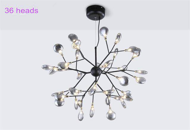 Lustre LED Arbre à Branches Leaf Design | Marco Lucetti 36 lampes - 75x70cm / Chaude