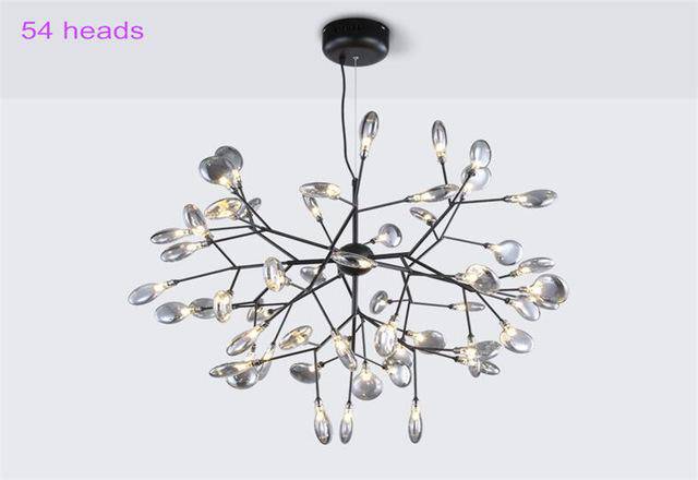 Lustre LED Arbre à Branches Leaf Design | Marco Lucetti 45 lampes - 93x70cm / Chaude