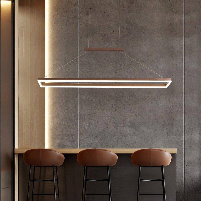 Lustre LED Arrondi Lofty - Design Moderne en Métal Doré ou Marron | Marco Lucetti