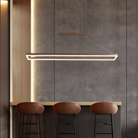 Lustre LED Arrondi Lofty - Design Moderne en Métal Doré ou Marron | Marco Lucetti