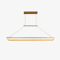 Lustre LED Arrondi Lofty - Design Moderne en Métal Doré ou Marron | Marco Lucetti