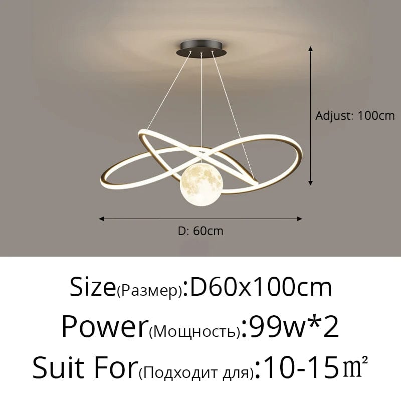 Lustre LED Arrondi pour une Décoration Intérieure Moderne | Marco Lucetti