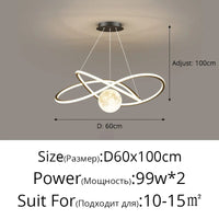 Lustre LED Arrondi pour une Décoration Intérieure Moderne | Marco Lucetti