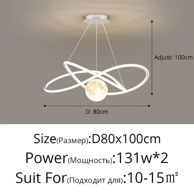 Lustre LED Arrondi pour une Décoration Intérieure Moderne | Marco Lucetti