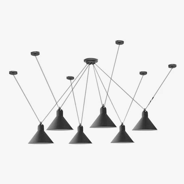 Lustre LED Art avec lampes suspendues | Marco Lucetti