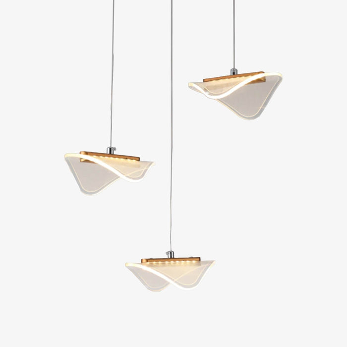 Lustre LED Astrid - Style Moderne Blanc | Marco Lucetti Rond / Chaude