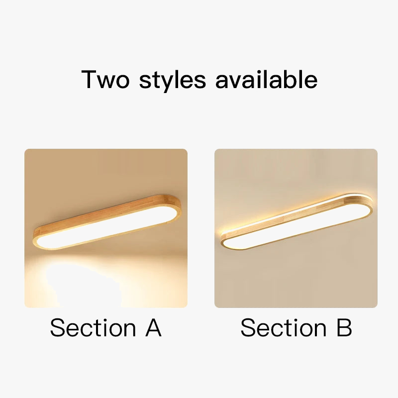 Lustre LED NordicWood au Design Moderne