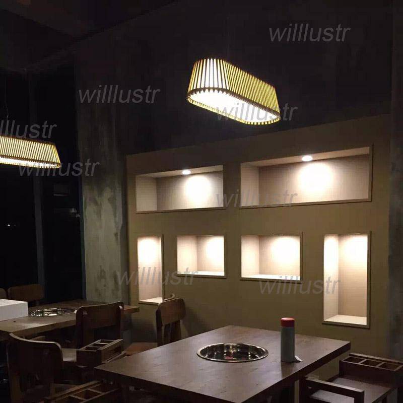 Lustre LED bambou long. | Marco Lucetti