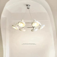 Lustre LED Bauhaus Blanc Métal - Élégance Suspendue | Marco Lucetti