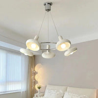 Lustre LED Bauhaus Blanc Métal - Élégance Suspendue | Marco Lucetti