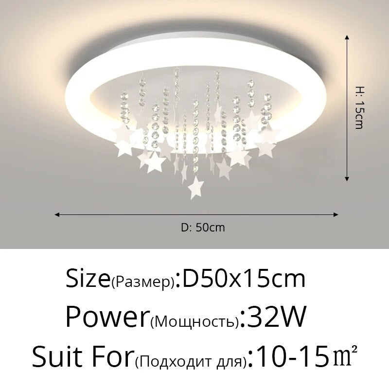Lustre LED Nuage Multicolore