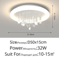 Lustre LED Nuage Multicolore