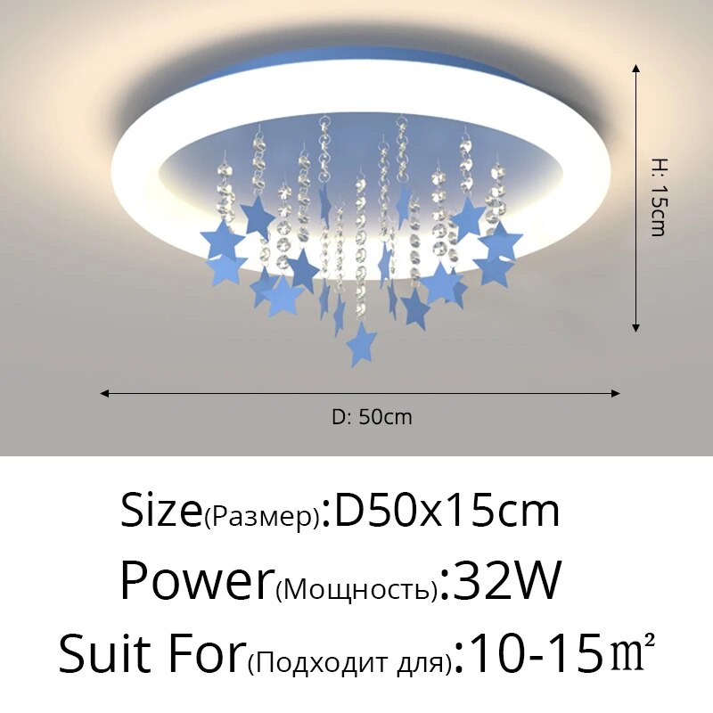 Lustre LED Nuage Multicolore