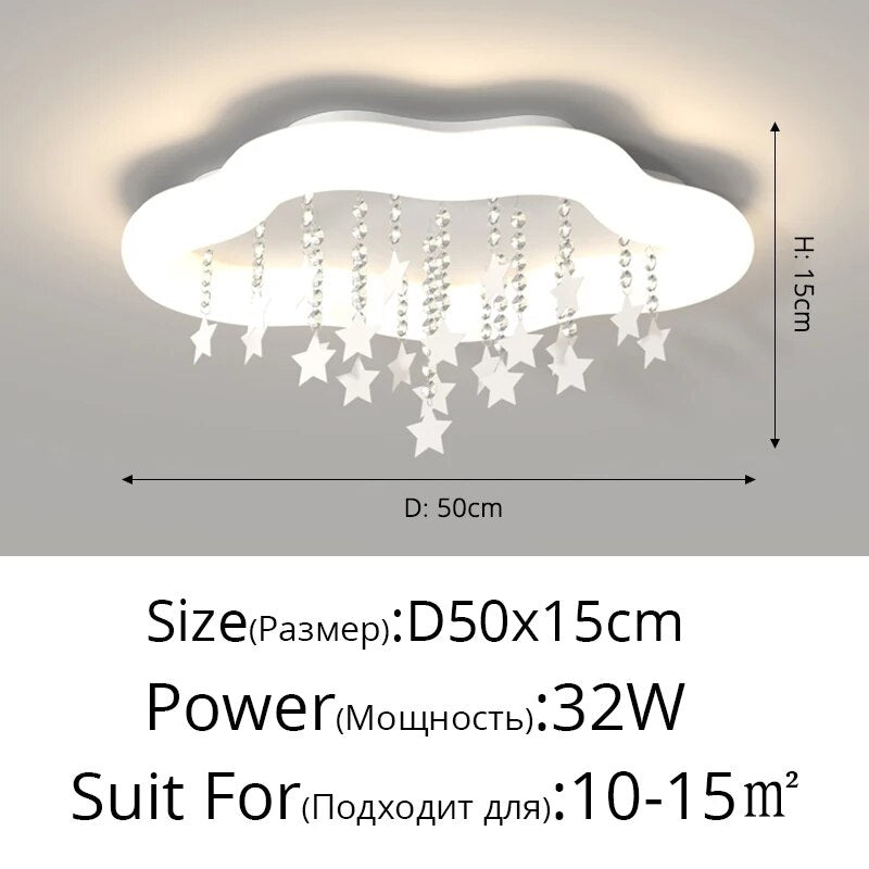 Lustre LED Nuage Multicolore