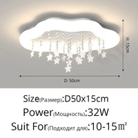 Lustre LED Nuage Multicolore
