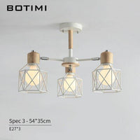 Lustre LED Bois et Métal Moderne | Marco Lucetti 3 lampes