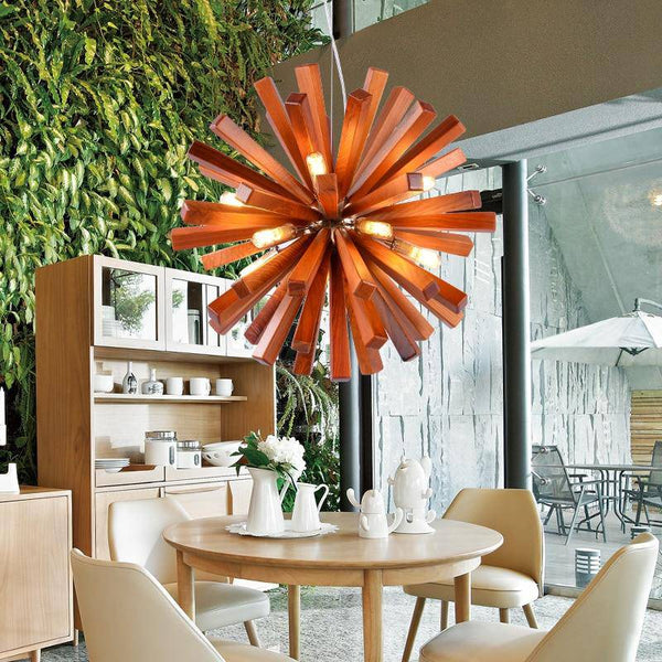 Lustre LED bois Wongshi | Marco Lucetti