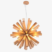 Lustre LED bois Wongshi | Marco Lucetti Naturelle / 53cm
