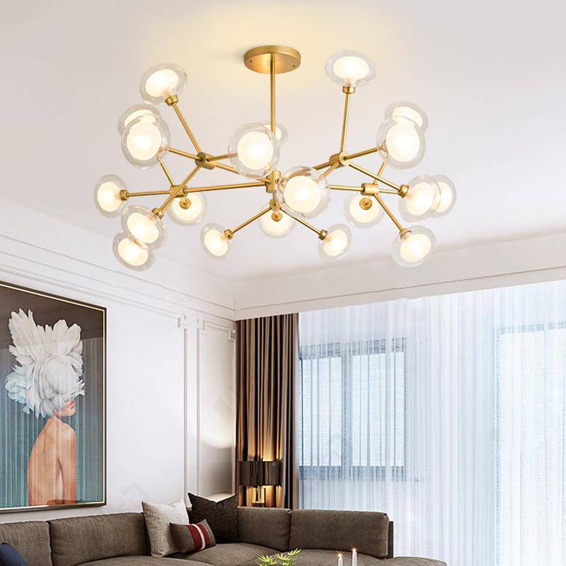 Lustre LED Branche & Verre - Lighting | Marco Lucetti