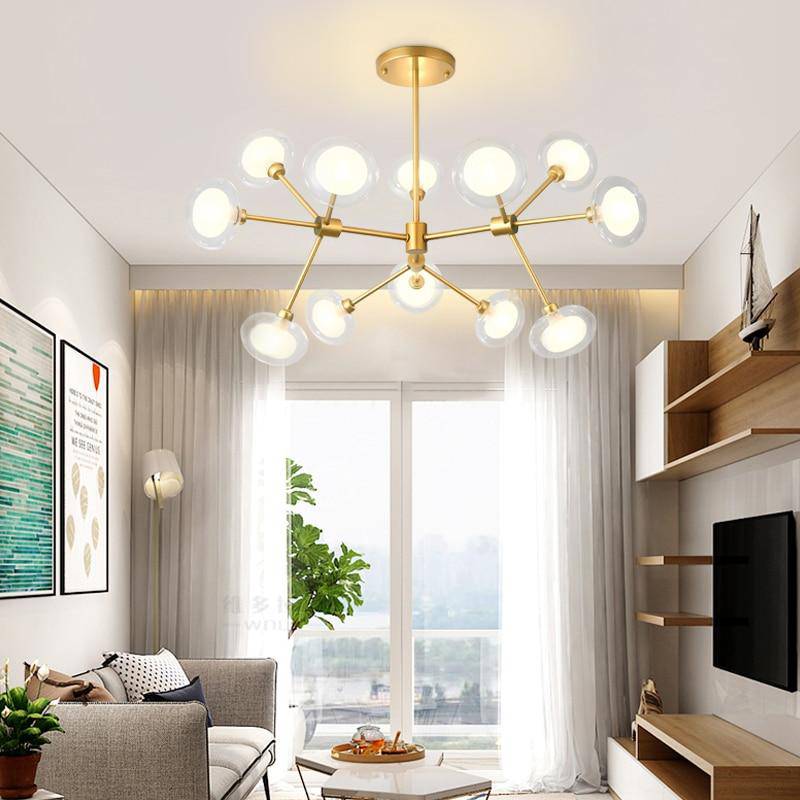 Lustre LED Branche & Verre - Lighting | Marco Lucetti