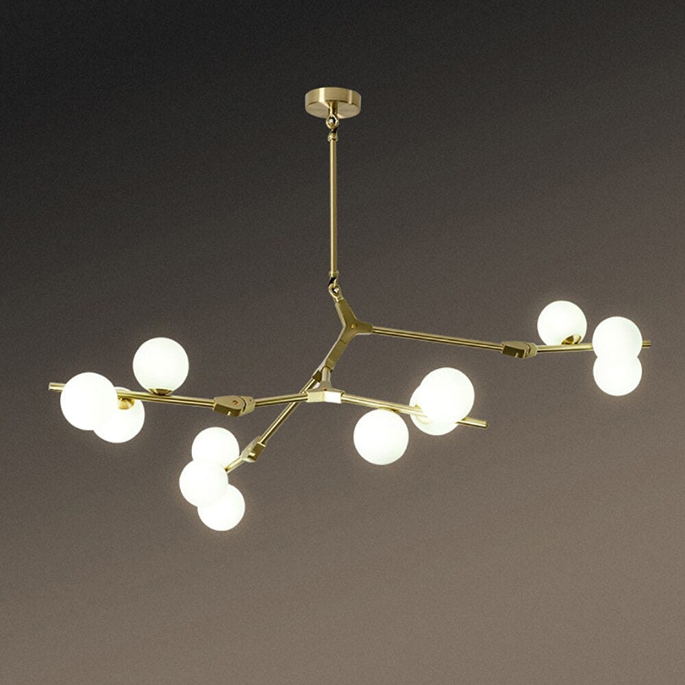 Lustre LED "Branches Colorées et Globes Irune" | Marco Lucetti