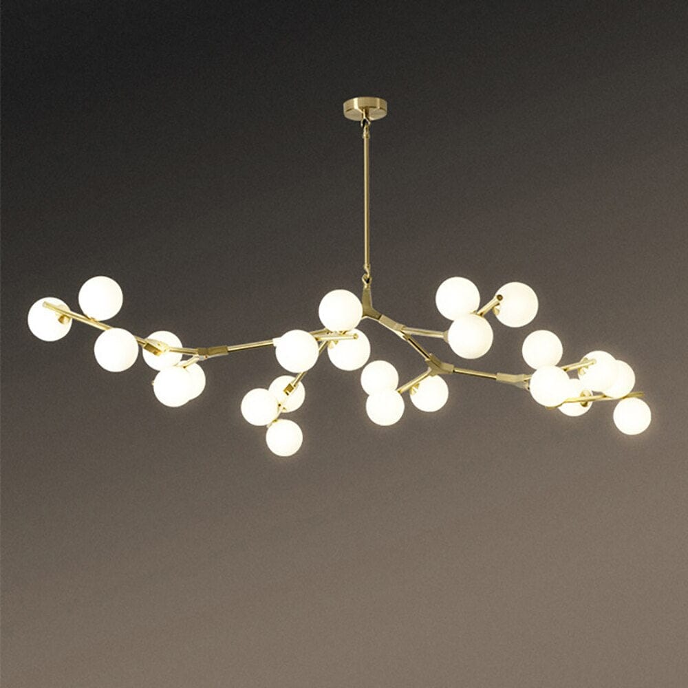 Lustre LED "Branches Colorées et Globes Irune" | Marco Lucetti