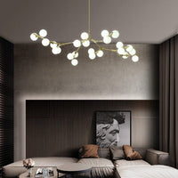 Lustre LED "Branches Colorées et Globes Irune" | Marco Lucetti
