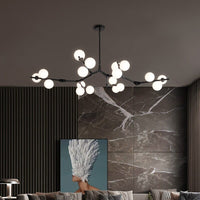 Lustre LED "Branches Colorées et Globes Irune" | Marco Lucetti