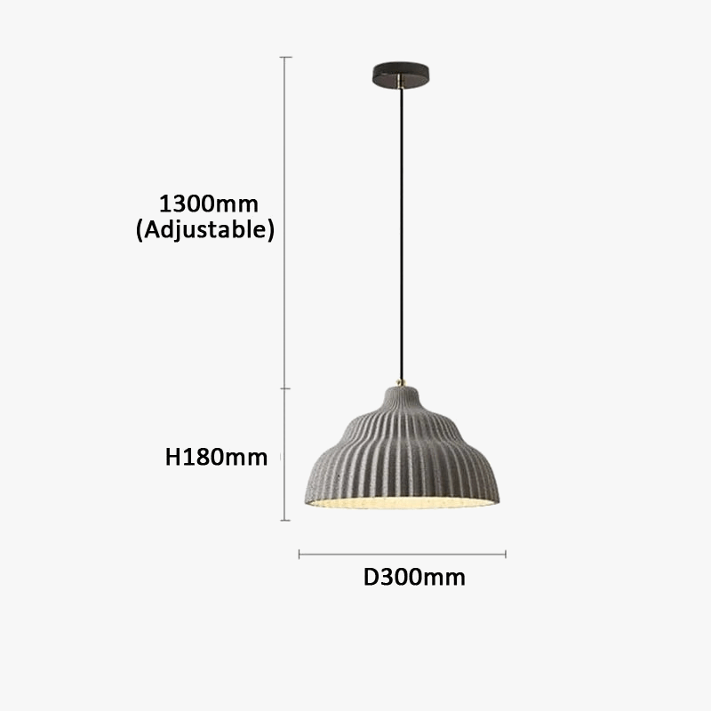 Lustre LED "Cake Luminous" en ciment wabi sabi | Marco Lucetti