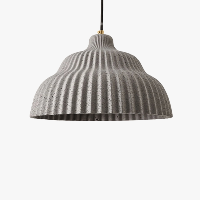 Lustre LED "Cake Luminous" en ciment wabi sabi | Marco Lucetti