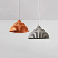 Lustre LED "Cake Luminous" en ciment wabi sabi | Marco Lucetti