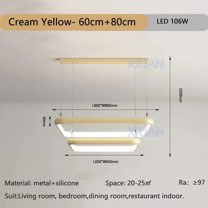 Lustre LED Chrome Perle - Élégance Éclairante | Marco Lucetti Jaune crème 60 80cm / 3 Température de couleur