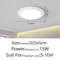 Lustre LED Circulaire Ultra-mince Trois-Preuve | Marco Lucetti A Or Blanc D23x5cm