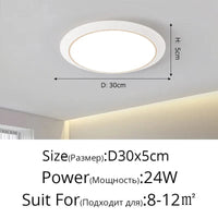 Lustre LED Circulaire Ultra-mince Trois-Preuve | Marco Lucetti A Or Blanc D30x5cm