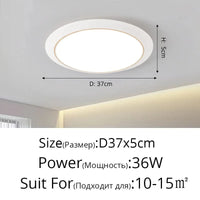 Lustre LED Circulaire Ultra-mince Trois-Preuve | Marco Lucetti A Or Blanc D37x5cm