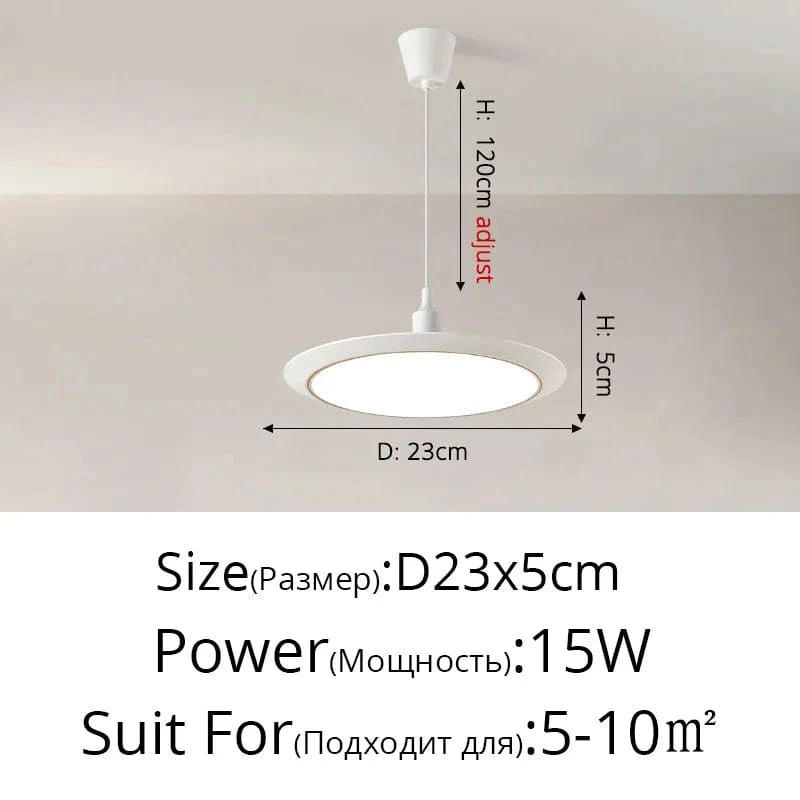 Lustre LED Circulaire Ultra-mince Trois-Preuve | Marco Lucetti B Or Blanc D23x5cm