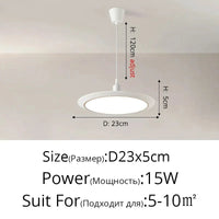 Lustre LED Circulaire Ultra-mince Trois-Preuve | Marco Lucetti B Or Blanc D23x5cm