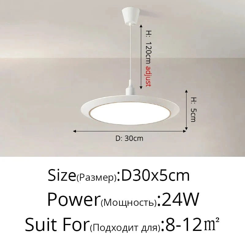 Lustre LED Circulaire Ultra-mince Trois-Preuve | Marco Lucetti B Or Blanc D30x5cm