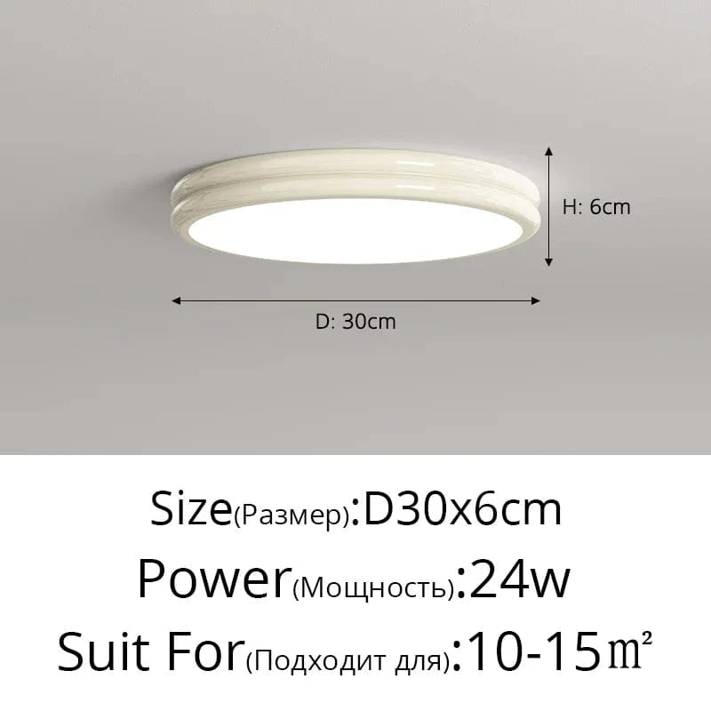 Lustre LED contemporain pour éclairage intérieur et décoration | Marco Lucetti Blanc 30cm / Luminosité variable