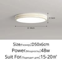 Lustre LED contemporain pour éclairage intérieur et décoration | Marco Lucetti Blanc 50cm / Luminosité variable