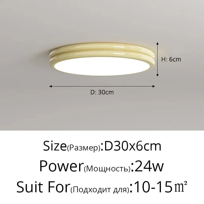 Lustre LED contemporain pour éclairage intérieur et décoration | Marco Lucetti Jaune 30cm / 3 couleurs sans télécommande