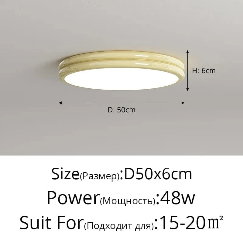 Lustre LED contemporain pour éclairage intérieur et décoration | Marco Lucetti Jaune 50cm / 3 couleurs sans télécommande