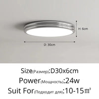 Lustre LED contemporain pour éclairage intérieur et décoration | Marco Lucetti Ruban 30cm / Luminosité variable